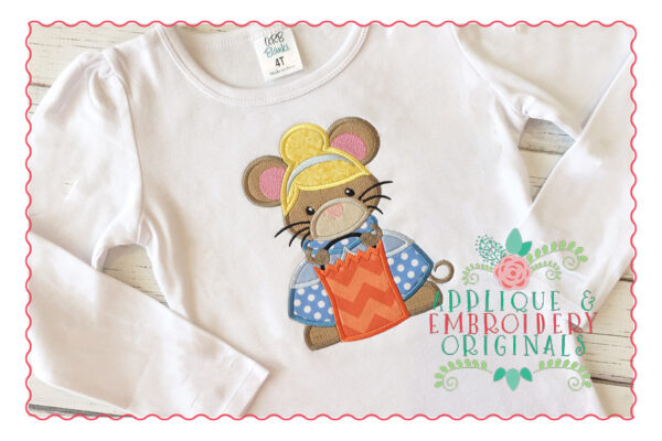 012 Halloween Mouse Cinderella Applique Design - Image 2