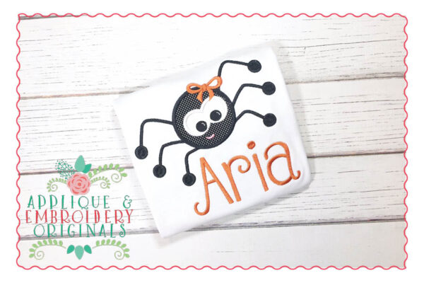028 Spider Girl Applique Design