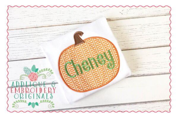 036 Simple Pumpkin Applique Design
