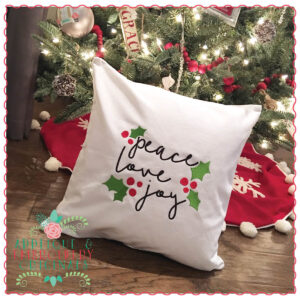 1332 Christmas Peace Love Joy Embroidery Design