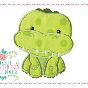 154 Gator Mascot Boy Applique Design