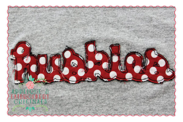 182 Applique Script Alpha Font Design - Image 5