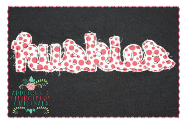 182 Applique Script Alpha Font Design - Image 6