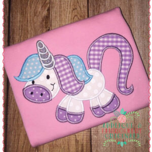 208 Unicorn Applique Design