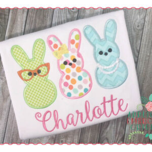 226 Marshmallow Bunny Applique Design