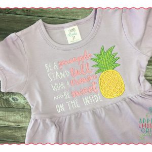 318 Be a Pineapple Sweet Crown Applique Design