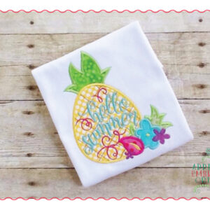 387 Pineapple Hello Sunshine Applique Design