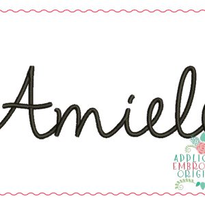 343 Amiele Script Monogram Embroidery Font
