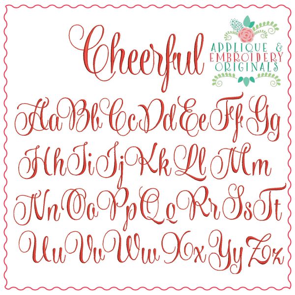 1330 Cheerful Embroidery Font - Image 3