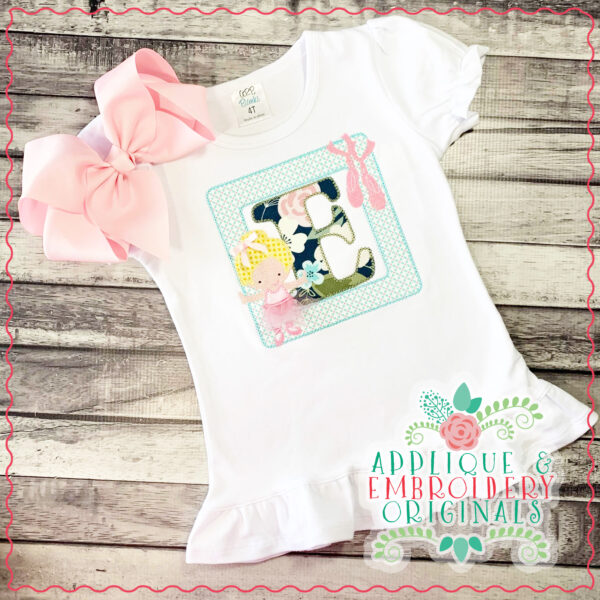 1776 Ballerina Frame Alpha Applique Font - Image 4