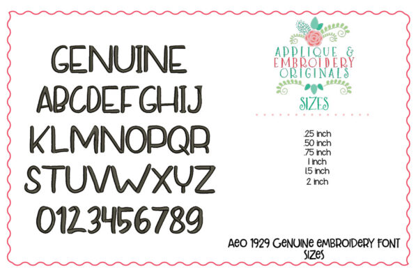 1929 Everything You Need Embroidery Font Set - Image 8