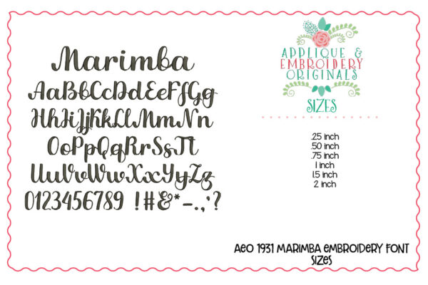 1929 Everything You Need Embroidery Font Set - Image 6