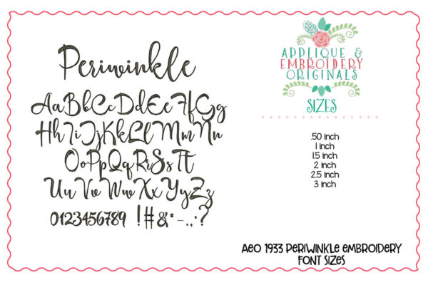 1929 Everything You Need Embroidery Font Set - Image 4