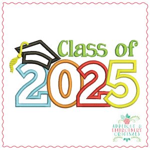 1957 Class of 2025 Applique Design - Applique & Embroidery Originals