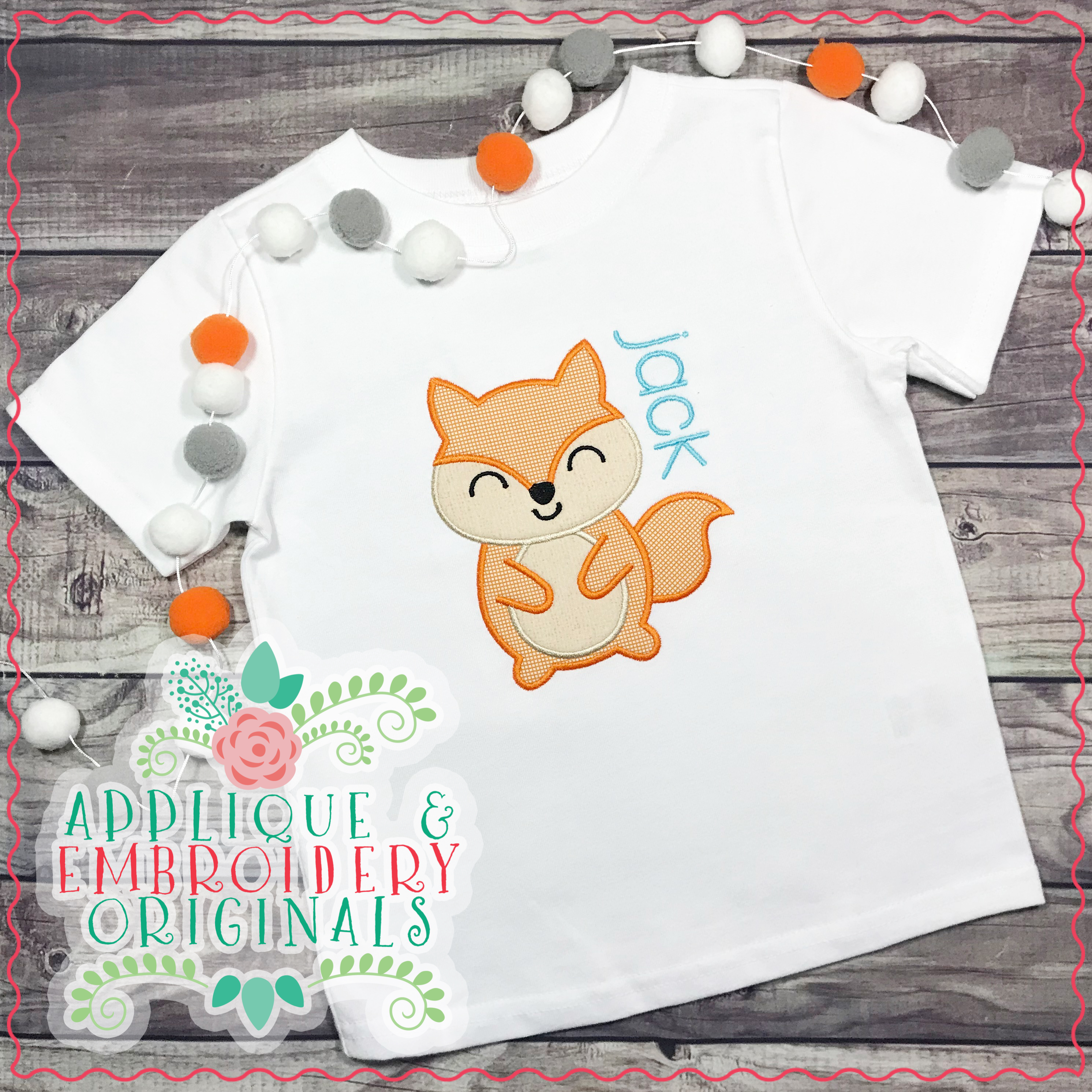 Download 2012 Cute Fox Applique Design - Applique & Embroidery ...