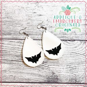 2073 Bat Earrings In-The-Hoop Design