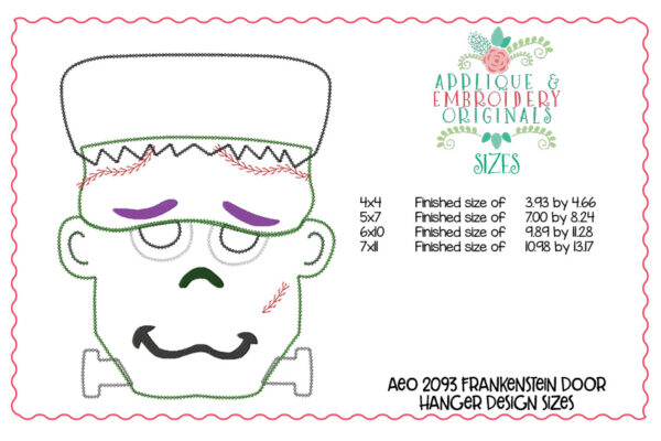 2093 Frankenstein Door Hanger Design - Image 3