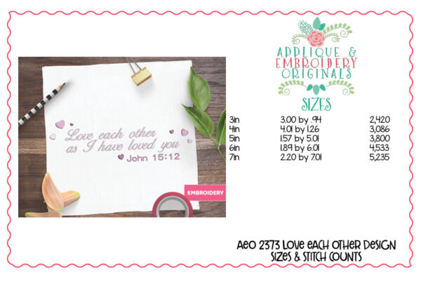 2375 Valentine Embroidery Set of Designs - Image 50