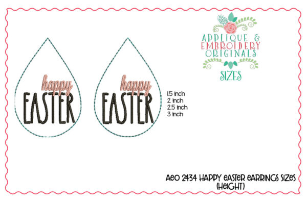 2437 Easter Earring Set ONE - Image 3