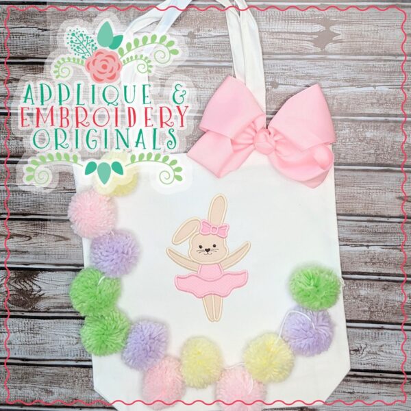 2438 Bunny Ballerina All-In-One Applique Design - Image 4