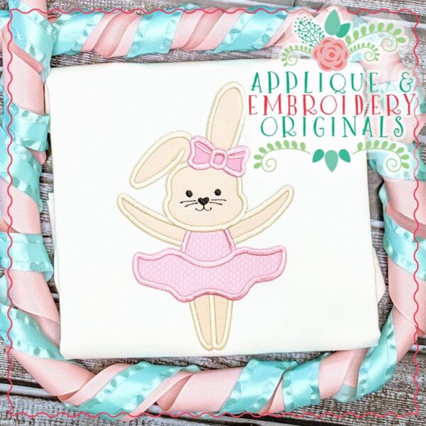2438 Bunny Ballerina All-In-One Applique Design - Image 3