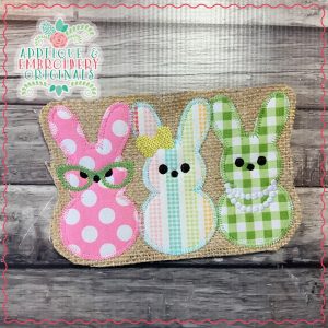 2501 Marshmallow Bunny Girl Trio Tab Interchangeable Tab Design ...