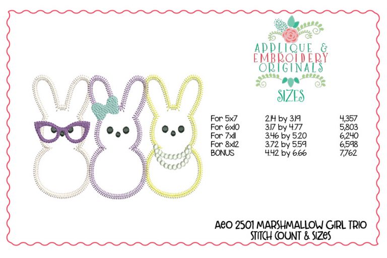 2501 Marshmallow Bunny Girl Trio Tab Interchangeable Tab Design ...