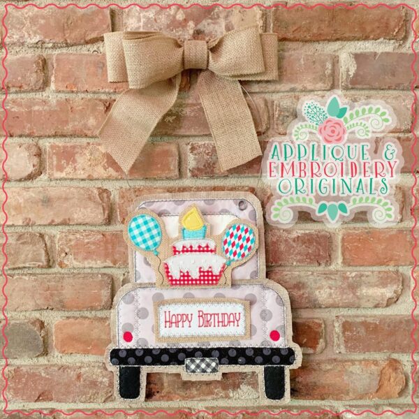 2542 Birthday Cake Balloon Tab Interchangeable Design for Truck - Image 2