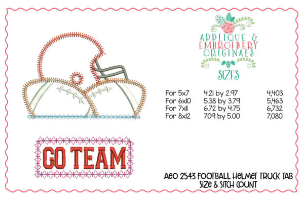 2543 Football Helmet Tab Interchangeable Design for Truck - Image 4