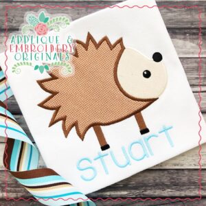 2621 Cute Hedgehog Applique Design