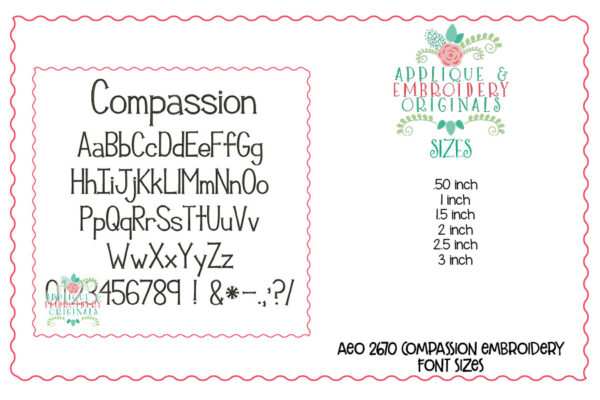 2676 Summer Lovin' Embroidery Font Set - Image 7