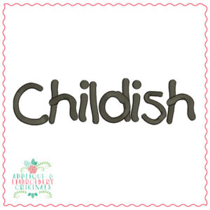 2668 Childish Embroidery Font