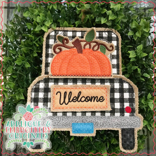 2792 Pumpkin Vines Leaves Interchangeable Design for Truck - Image 3