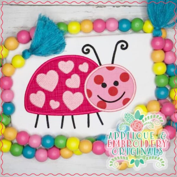 2890 Ladybug Hearts All-In-One Applique Design - Image 4
