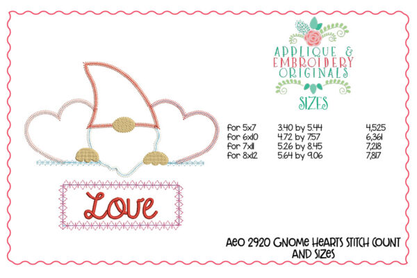 2920 Gnome with Hearts Tab Interchangeable Design for Truck - Image 4