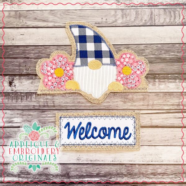 2929 Gnome with Flowers Tab Interchangeable Design for Truck - Image 2