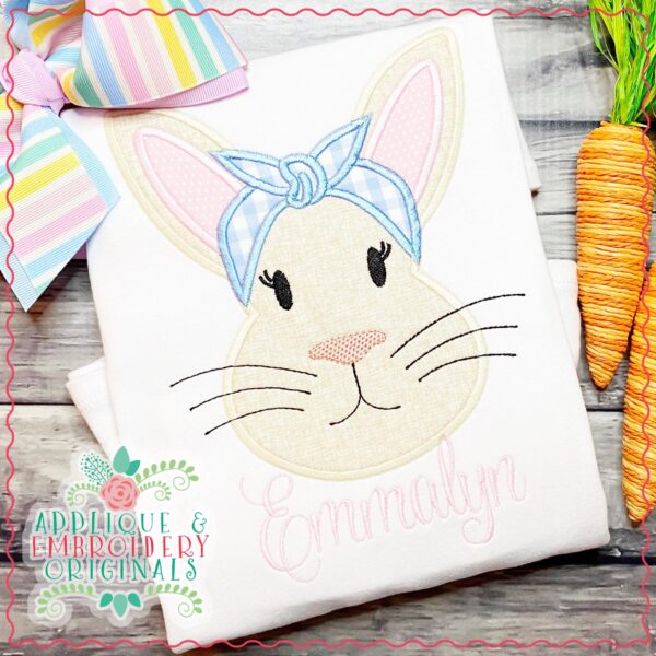 2952 Bandana Bunny All-In-One Applique Design - Image 2