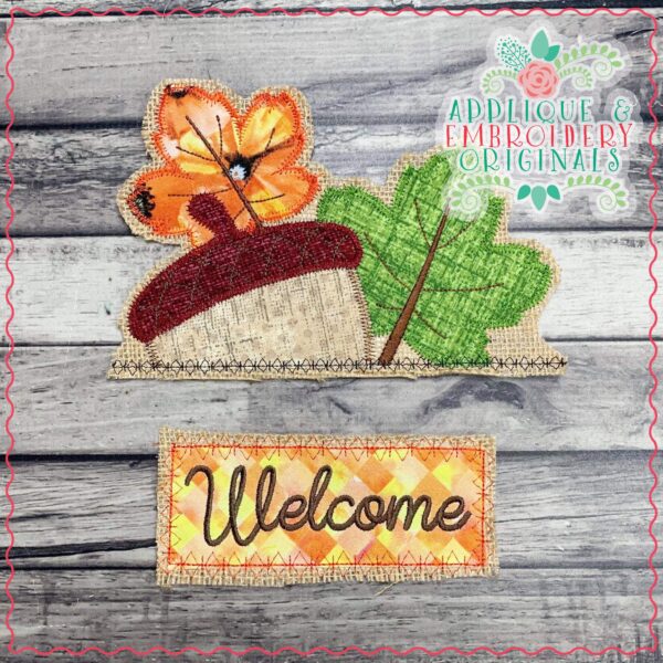 3096 Acorn with Leaves Tab Interchangeable Design for Truck - Image 2