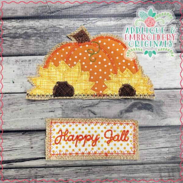 3097 Pumpkin Flowers Tab Interchangeable Design for Truck - Image 2