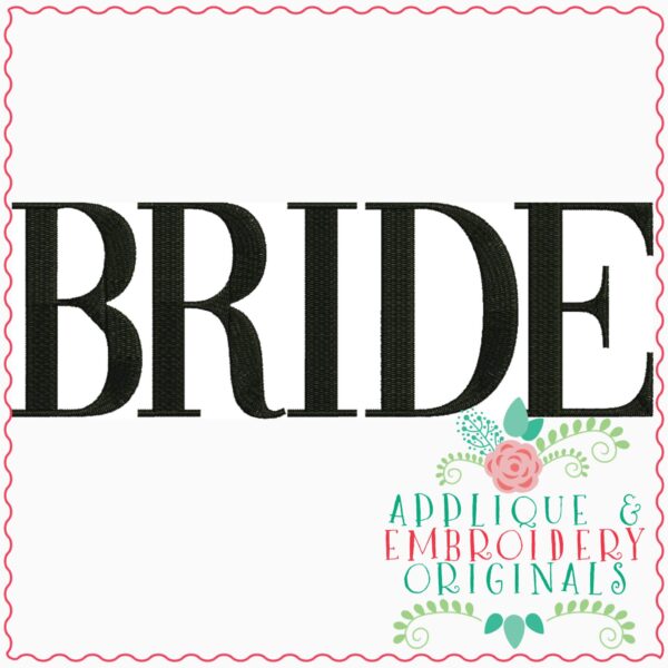 3255 Bride Embroidery Design