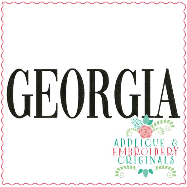 3309 Georgia Embroidery Design - Image 2