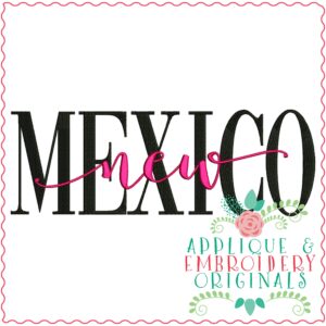3330 New Mexico Embroidery Design