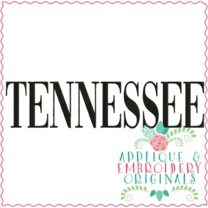 3342 Tennessee Embroidery Design