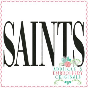 3398 Saints Embroidery Design