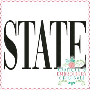 3414 State Embroidery Design