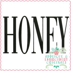 3430 Honey Embroidery Design