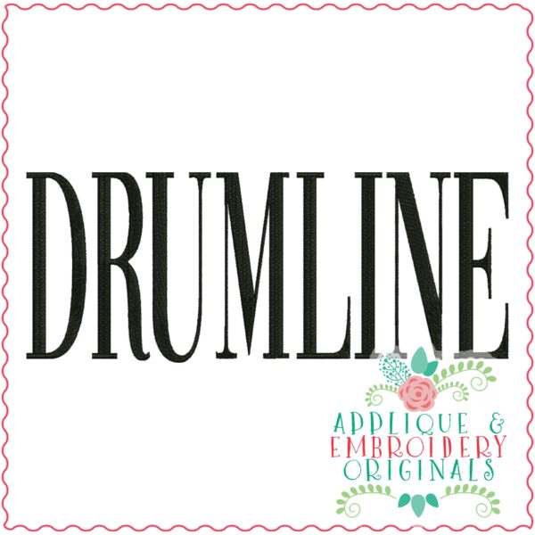 3530 DRUMLINE Embroidery Design - Image 2