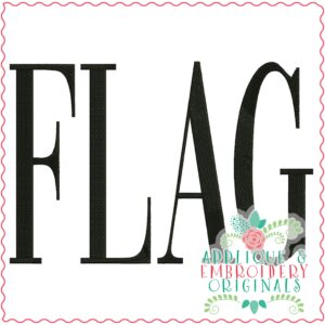 3531 FLAG Embroidery Design