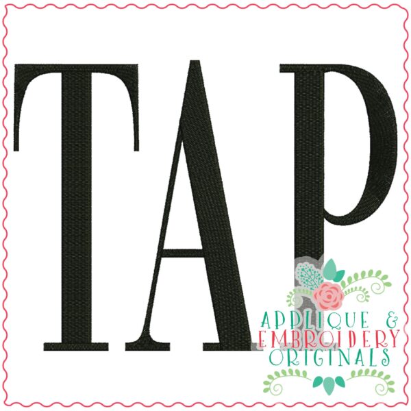 3515 TAP Embroidery Design