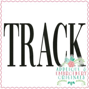 3517 TRACK Embroidery Design